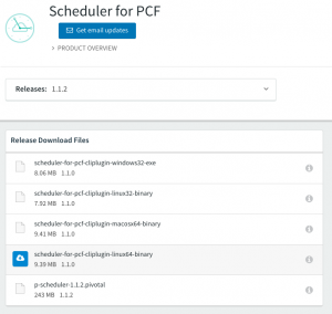 Schedule containers in Pivotal Cloud Foundry